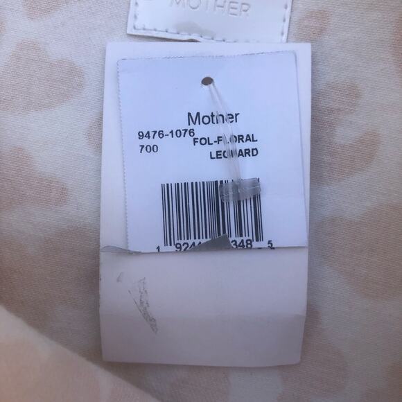 MOTHER NWT Women's Yellow/White Floral Leopard The Ruffle Denim Mini Skirt 26 - Picture 11 of 16